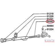   CNH Alsó függesztőkar oldalstabilizátor menetes orsó M27x3