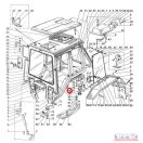 MTZ fülketartó felső gumibak új típusú