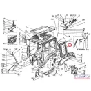 MTZ ablaküveg oldalsó kerettel komplett panorámás