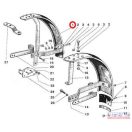 MTZ sárvédő első Lux 1100x320mm Műanyag