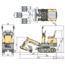 Bluebird mini forgó-kotró MEX 600