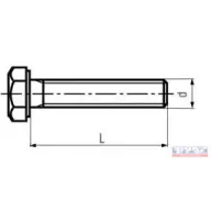Csavar   8x1x18  HTLF, TM, finommenet