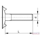 Csavar   8x 30 Serleg fejű, TM