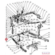 MTZ vonótengely anya M27x1,5 koronás  / ua /
