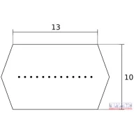 Ékszíj 13x10x1778 Li (Hatszögletű) fűnyíró traktorra 