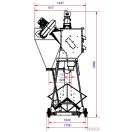 Gabona csiga DN-200 porciklonnal
