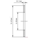 AS 3047 (30x47x1) alátét csapágy