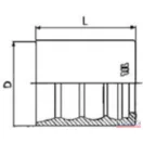 Armatúra külső hüvely DN-25 4SP