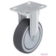   Kerék fixvillás műszerkocsigörgő talplemezzel,gumit futófelülettel