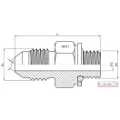 Közcsavar 1/2" - 3/4" BSP-UNF 