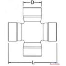 Kardánkereszt 30,2x 82 Carraro