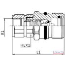 Gyorscsatlakozó 3/8" hüvely belső menetes csavaros
