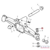 Carraro feszítő alátét (36x70,7x4,5)