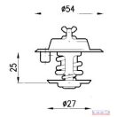 Termosztát  54/27x25