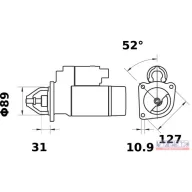 Önindító 12V 3,0kW,  9fog (Deutz-Fahr, Fendt, Same)