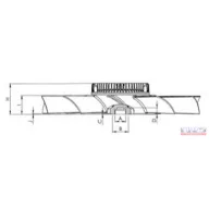 Hűtőventillátor 12V DN-485mm viszkókuplunggal 