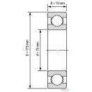 TLT kinyomó csapágy ( 75x115x13)