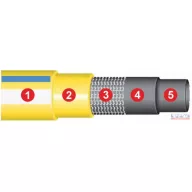 Locsoló tömlő DN19mm x 25m  (5 rétegű)