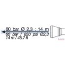Permetező szórópisztoly 1/2" BSP csatlakozás 60bar, L-420mm