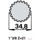 Kardán átalakító 21b-6b (1"3/8-1"3/8)