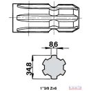 Kardán átalakító 21b-6b (1"3/8-1"3/8)