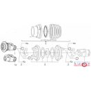 Kardáncsukló dupla erősített villa belső csőhöz