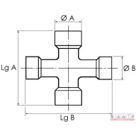 Kardánkereszt 22x76 / 24x61