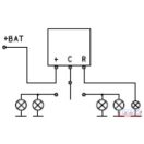 Villogó relé 3 pólusú 12V Cobo