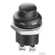 Nyomógomb kerek fekete 