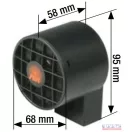 Tolató sziréna 12-24V 100dB