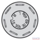 Vészvillogó nyomógomb kapcsoló (2.7659.110.0)