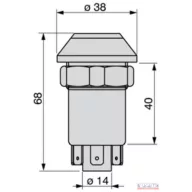   Vészvillogó nyomógomb kapcsoló (3370427M91, 01177148, 3300534M91)