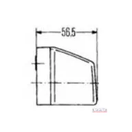 Rendszám megvilágító lámpa 102x55mm Hella