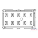 Billenő kapcsoló csatlakozó 10 vezetékes