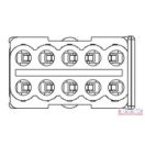 Billenő kapcsoló csatlakozó 10 vezetékes