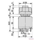 CNH, SDF világítás kapcsoló 4 állású, kürttel