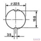 CNH, SDF világítás kapcsoló 4 állású, kürttel