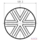 Villogó sárga 12V/24V mágneses  8 LED/9W