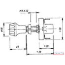 Húzókapcsoló 2 állású erősített