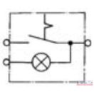 Húzókapcsoló 2 állású visszajelzős (zöld)