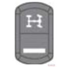 Billenő kapcsoló szimbólum gomb (első differenciálzár)