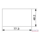 Billenő kapcsoló tartó tok középső modul