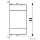 Billenő kapcsoló tartó tok középső modul