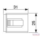 Billenő kapcsoló tartó tok középső modul