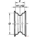 Keréktárcsa (Felni)  4.00x6" csapágyazással