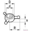 Feszítő lakat 3.pont kontra anya csillag 36x3