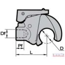 Feszítő lakat felső horog DN-60 menet nélküli
