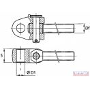 Feszítő lakat fej DN-32, M36x3 bal menetes