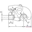 Feszítő lakat felső horog DN-60, M36x2