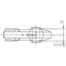 Feszítő lakat felső horog DN-60, M36x2